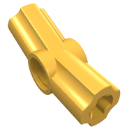 Деталь LEGO Technic Axle and Pin Connector Angled #3 - 157.5°, Ярко-светло-оранжевый