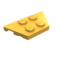 Деталь LEGO Пластина-клин 2 x 4, Ярко-светло-оранжевый