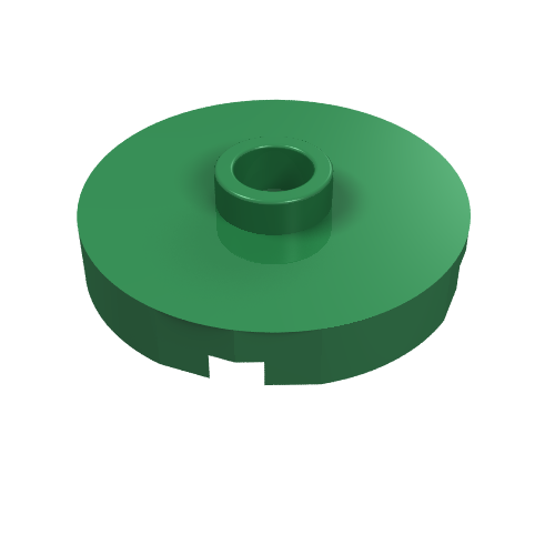 Набор LEGO Tile 2 x 2 Round with Center Stud, Зеленый