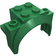 Деталь LEGO Крыло кузова 4 x 2 1/2 x 2 1/3, с круглой аркой, Зеленый