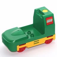 Деталь LEGO Duplo, Train Passenger Locomotive Base, Зеленый