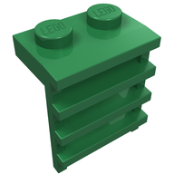 Деталь LEGO Plate Special 1 x 2 with Ladder, Зеленый