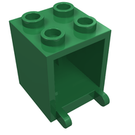 Деталь LEGO Коробка 2 x 2 x 2, Зеленый