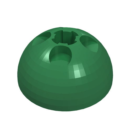 Набор LEGO Cylinder Hemisphere 3 x 3 Ball Turret, Зеленый