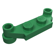 Деталь LEGO Пластина специальная 1 x 4, со смещением, Зеленый