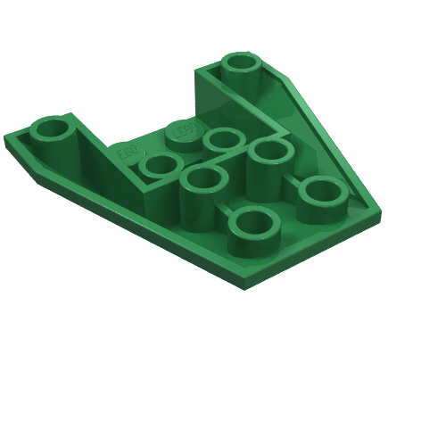 Набор LEGO Wedge 4 x 4 Triple Inverted, Зеленый