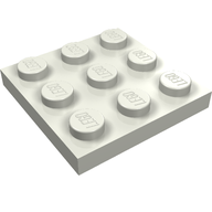 Деталь LEGO Пластина 3 x 3, Светящийся в темноте непрозрачный