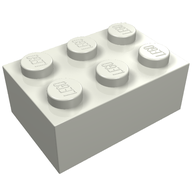 Деталь LEGO Кирпичик 2 x 3, Светящийся в темноте непрозрачный