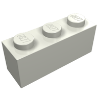 Деталь LEGO Кирпичик 1 x 3, Светящийся в темноте непрозрачный