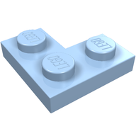 Деталь LEGO Пластина угловая 2 x 2, Ярко-светло-голубой