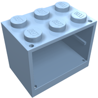 Деталь LEGO Шкаф 2 x 3 x 2, со сплошными штырьками, Ярко-светло-голубой