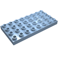 Деталь LEGO Пластина 4 x 8, Ярко-светло-голубой