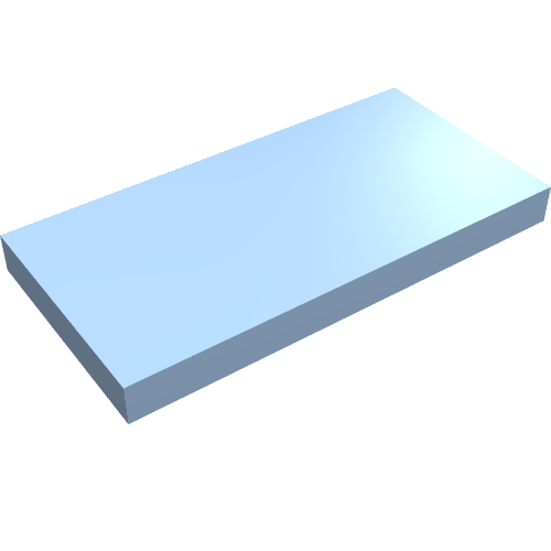 Набор LEGO Tile 2 x 4 with Groove, Bright Light Blue