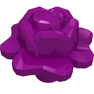 Деталь LEGO Friends Accessories Flower Rose with Pin, Фиолетовый
