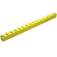 Деталь LEGO Кирпичик 1 x 16, Ярко-светло-желтый
