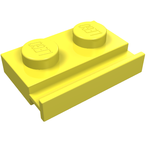 Набор LEGO Plate Special 1 x 2 with Door Rail, Bright Light Yellow