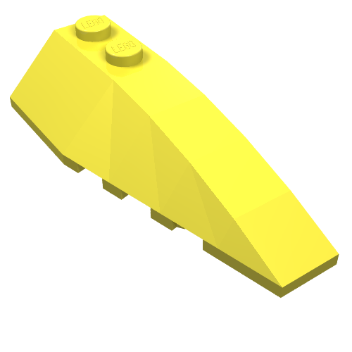 Набор LEGO Wedge 6 x 2 Right, Bright Light Yellow