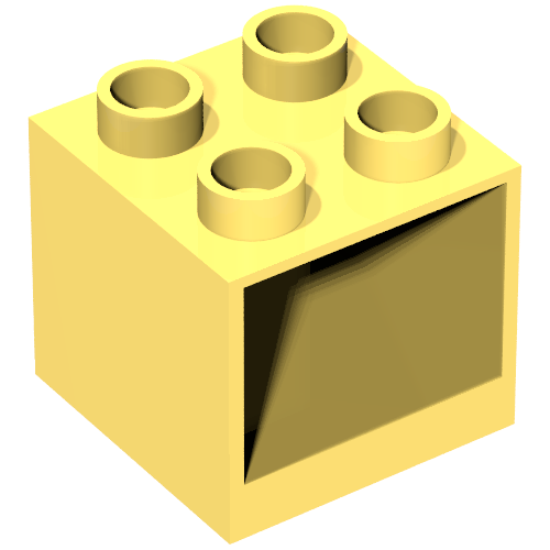 Набор LEGO Duplo Furniture Cabinet 2 x 2 x 1.5, Bright Light Yellow