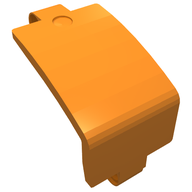 Деталь LEGO Technic Panel Curved and Bent 6 x 3, Оранжевый