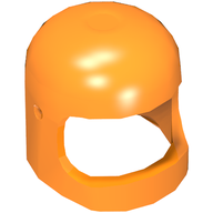 Деталь LEGO Minifig Helmet Classic, New Mold 2019, Оранжевый