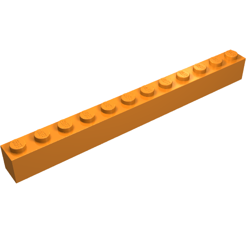 Набор LEGO Brick 1 x 12, Оранжевый