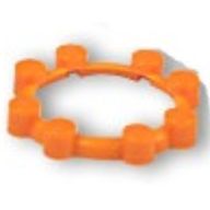 Деталь LEGO Watch, Bezel Round, 8 Studs, Оранжевый