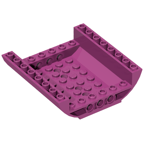 Набор LEGO Slope Curved 8 x 8 x 2 Inverted Double, Пурпурный