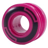 Деталь LEGO Wheel 11 x 8 with Center Groove, One Smooth Side with Black Circles print, Пурпурный