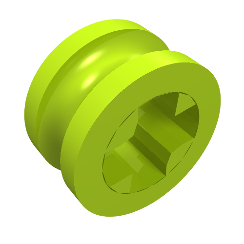 Набор LEGO Technic Bush 1/2 Smooth with Axle Hole Semi-Reduced, Лайм