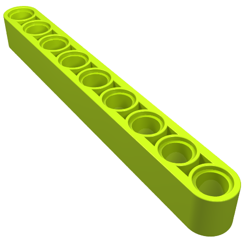Набор LEGO Technic Beam 1 x 9 Thick, Лайм