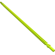 Деталь LEGO Flexible Ribbed Hose 8mm ends 19L, Лайм
