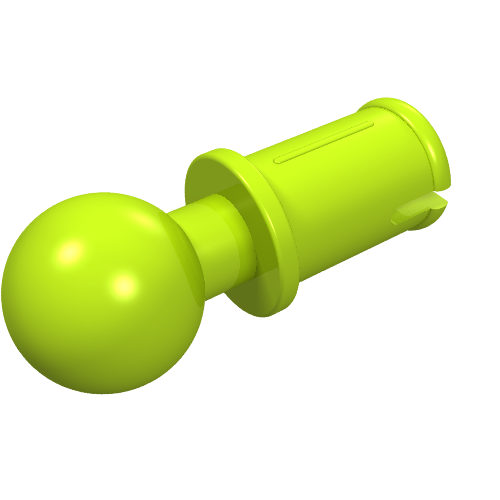 Набор LEGO Technic Pin with Friction Ridges Lengthwise and Towball, Лайм