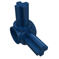 Деталь LEGO Technic Axle and Pin Connector Hub with 2 Axles, Темно-синий