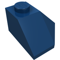 Деталь LEGO Wedge 2 x 2 (Slope 45° Corner), Темно-синий