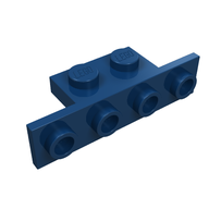 Деталь LEGO Кронштейн 1 x 2 - 1 x 4, Темно-синий