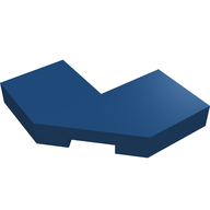 Деталь LEGO Tile, Modified 2 x 2 Corner with Cut Corner - Facet, Темно-синий