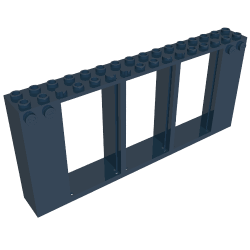 Набор LEGO FRAME 2X16X6, W/ KNOBS, Темно-синий
