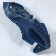 Деталь LEGO Bionicle Visorak Head with 7 Pin Holes and Axle Hole (Boggarak), Темно-синий