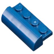 Деталь LEGO Кирпичик изогнутый 2 x 4 x 1, Темно-синий
