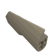 Деталь LEGO Technic, Panel Fairing #21 Very Small Smooth, Side B, Темно-песочный