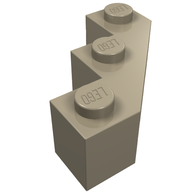 Деталь LEGO Грань 3 x 3, Темно-песочный