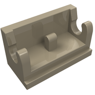 Деталь LEGO Hinge Brick 1 x 2 Base, Темно-песочный