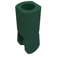Деталь LEGO 3.2 SHAFT W/3.2 HOLE, Темно-зеленый