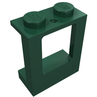Деталь LEGO Window 1 x 2 x 2 Plane, Темно-зеленый