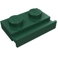 Деталь LEGO Пластина специальная 1 x 2, с направляющей двери, Темно-зеленый