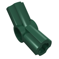 Деталь LEGO Technic Axle and Pin Connector Angled #4 - 135°, Темно-зеленый