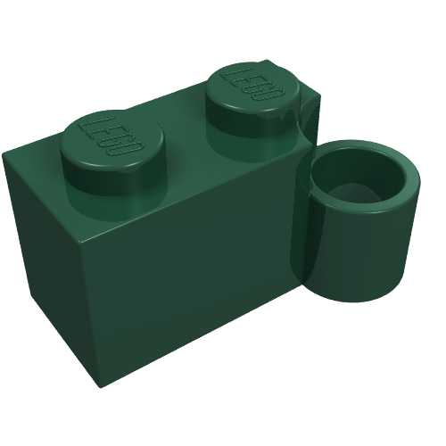 Набор LEGO Hinge Brick 1 x 4 [Lower], Темно-зеленый