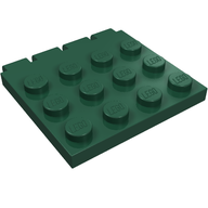Деталь LEGO Hinge Vehicle Roof 4 x 4, Темно-зеленый