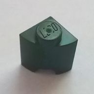 Деталь LEGO Brick Round, Quarter 1 x 1, Темно-зеленый