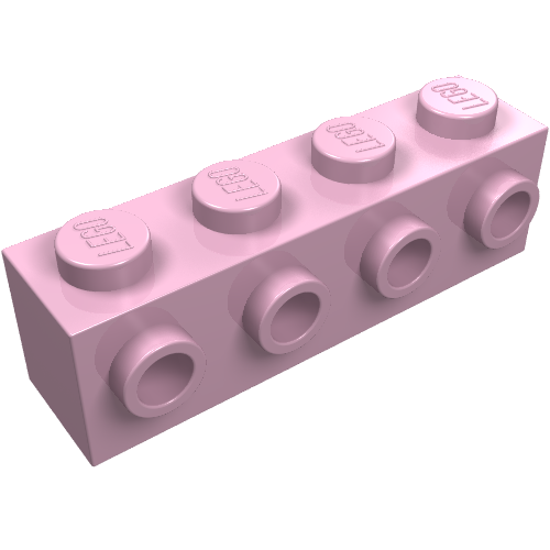 Набор LEGO Brick Special 1 x 4 with 4 Studs on One Side, Ярко-розовый